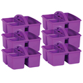 Teacher Created Resources Storage Bin, Plastic, Purple, 6 PK TCR20909